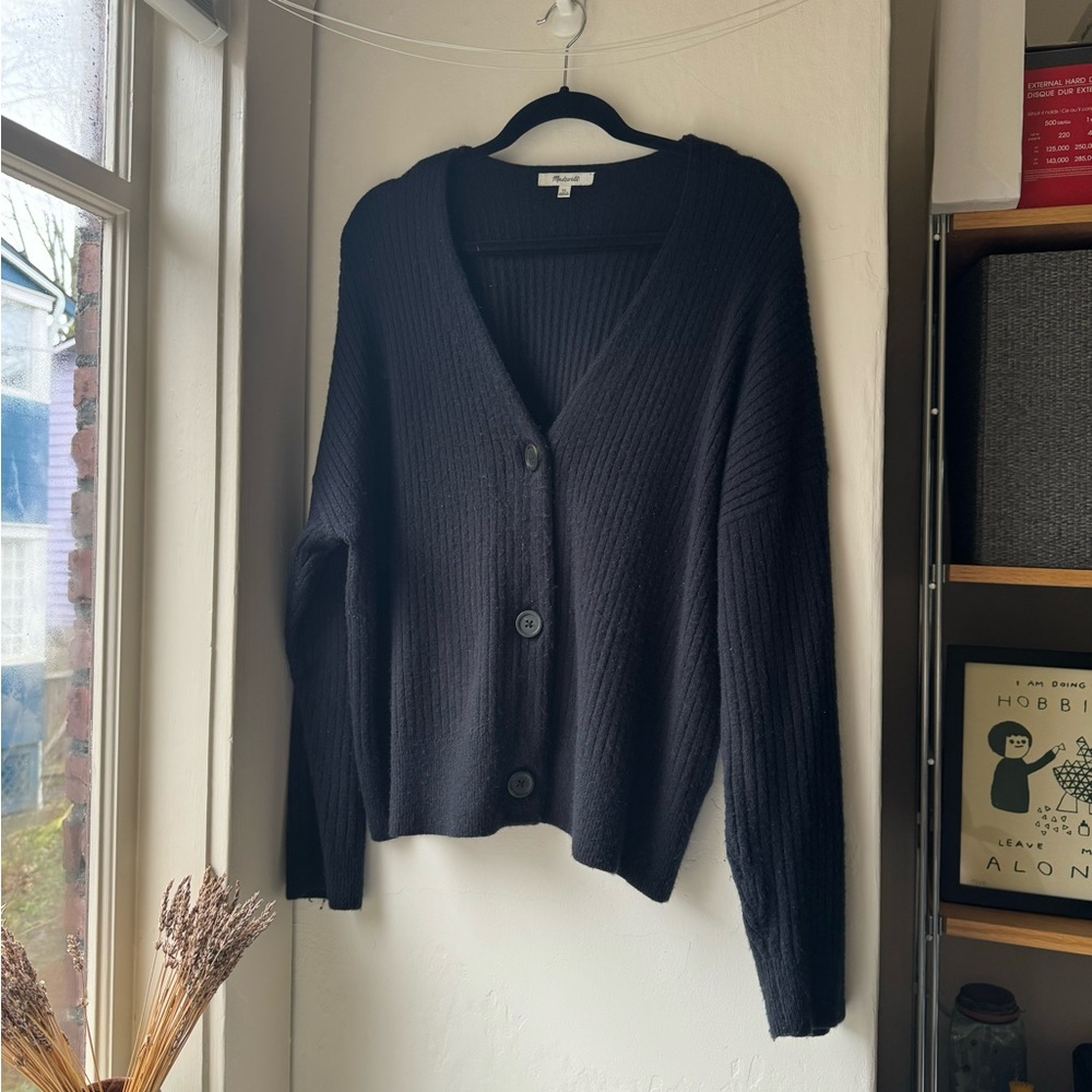 Madewell Oversized Wool Blend Cardigan